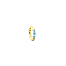 Load image into Gallery viewer, 147 Eternity Hoop M | Blue Sapphire