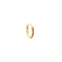 Load image into Gallery viewer, 147 Eternity Hoop M | Pink Rhodolite