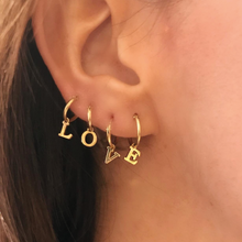 Load image into Gallery viewer, 84 Letter Hoop Earring