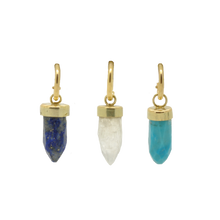 Load image into Gallery viewer, 120 Golden Crystal Stone Pendant