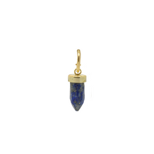 Load image into Gallery viewer, 120 Golden Crystal Lapis Stone Pendant