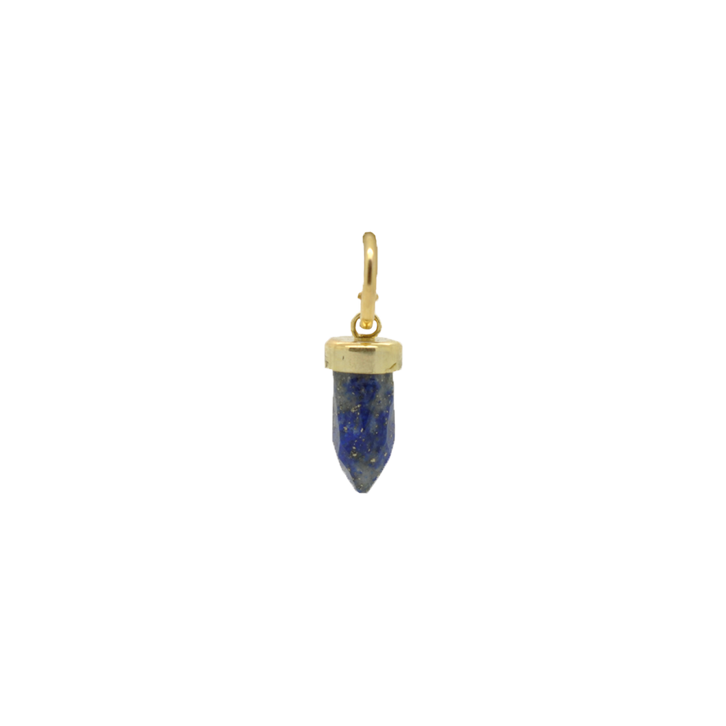 120 Golden Crystal Lapis Stone Earring