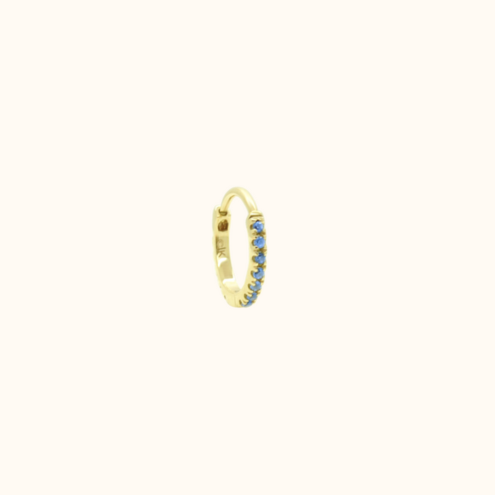 capi Eternity Hoop S | Blue Sapphire