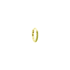 #166 Eternity Hoop XS | Green Di-Chrome