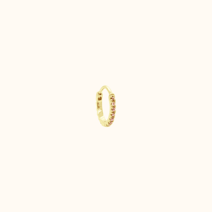 capi Eternity Hoop XS | Pink Rhodolite