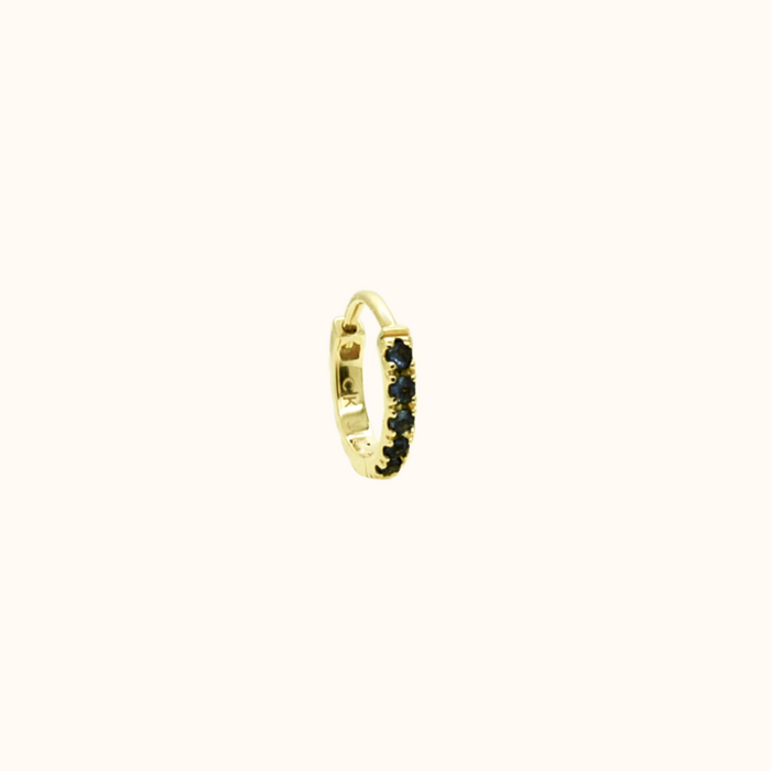 capi Eternity Hoop M | Black Spinel
