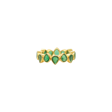 #79 Drop Ring Emerald S
