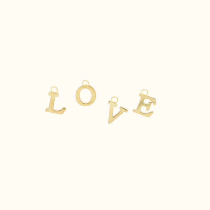 capi Letter Hoop Pendant