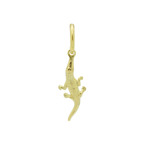 #155 Golden Crocodile Pendant
