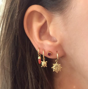 56 Coral Earring