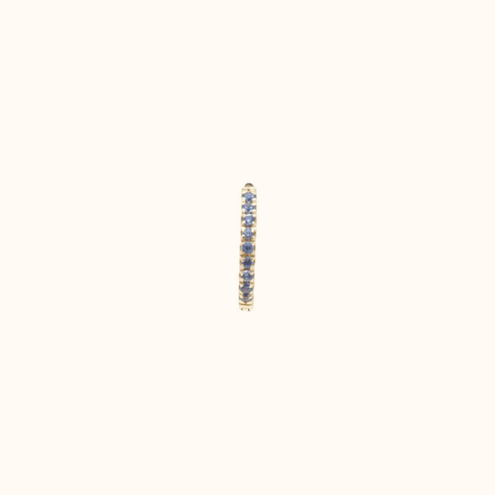 capi Eternity Hoop L | Blue Sapphire