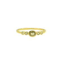 Load image into Gallery viewer, # Deco Oval Cut Green Sapphire Ring